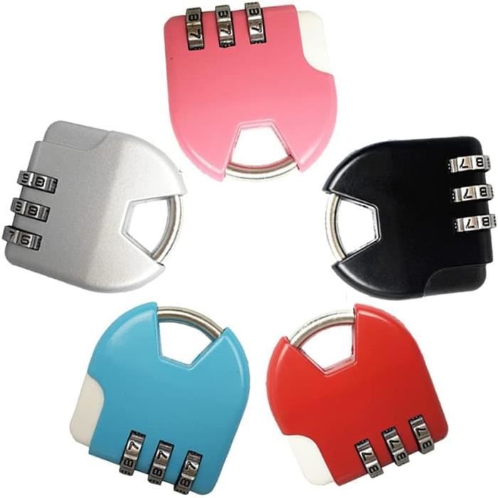 LUGGEX Lot de 4 verrous à bagages, serrures TSA pour bagages