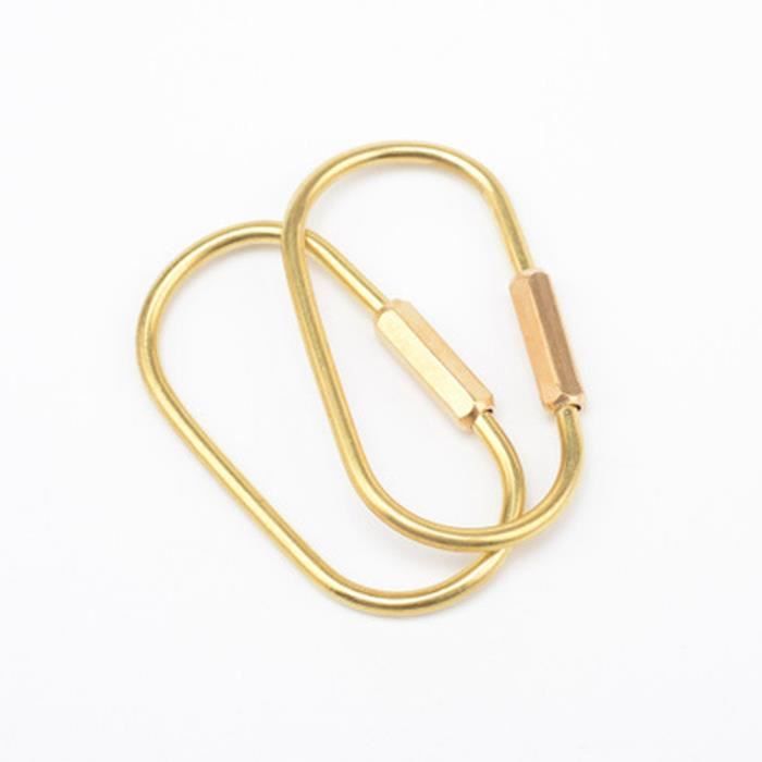 5pcs 1-1/8" Solid Laiton Plat Anneau Fendu Porte-clés crochet Fob Porte-Craft 5pcs 1-1/8" Solid Laiton Plat Anneau Fendu Porte-clés crochet Fob Porte-Craft