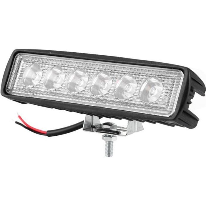 4x 18W 1620LM Lampe de travail 6 LED barre de phares antibrouillard pour  camion voiture tout-terrain moto