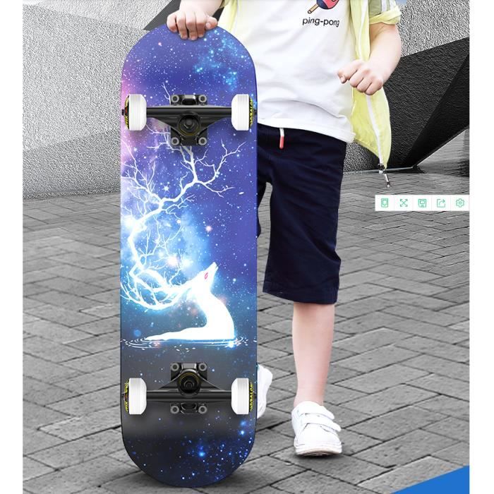 Jeunes et Adultes avec des roulements /à Billes ABEC-11 Roue de Flash,92A Anti-d/érapant Lisse,muet funboard de Roue pour Les d/ébutants CLYCTIP Planche /à roulettes Skateboard pour Les Enfants