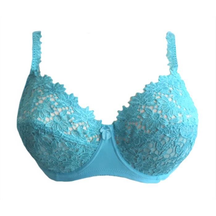 Soutien gorge 85C turquoise dentelle avec armatures Bleu - Cdiscount ...