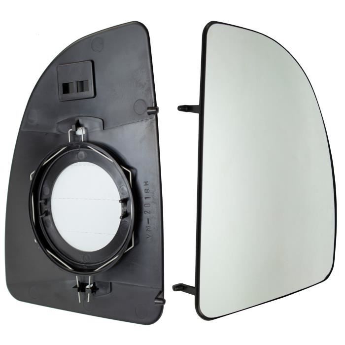 Verre Rétroviseur Chauffant Droit Pour Ducato/Boxer/Jumper 2006-2020 - Compatible Fiat/Peugeot/Citroën