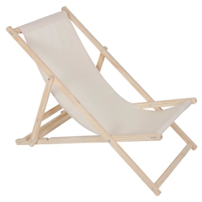 Chaise Longue Jardin Pool Pliable Transat Bois 5 Couleurs 2 Modeles Kingpower Modele 01 Beige Achat Vente Chaise Longue Chaise Longue De Jardin Pool Cdiscount