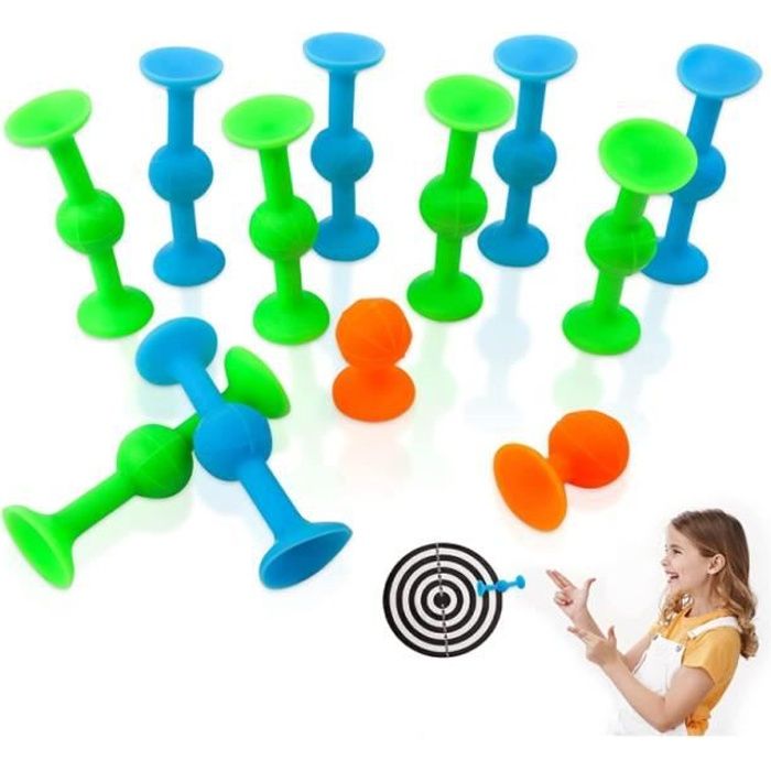 Jouet ?� ventouse - Non sp?�cifi?� - Fl?�chettes en silicone - 18 pi?�ces - Mixte - ?? partir de 3 ans 