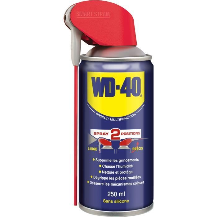 WD 40 Dégrippant en spray double position 250 ml