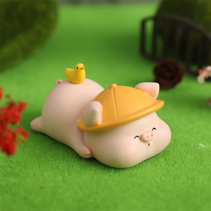 Lot De 56 Mini Figurines De Cochon En Résine Colorée - 7