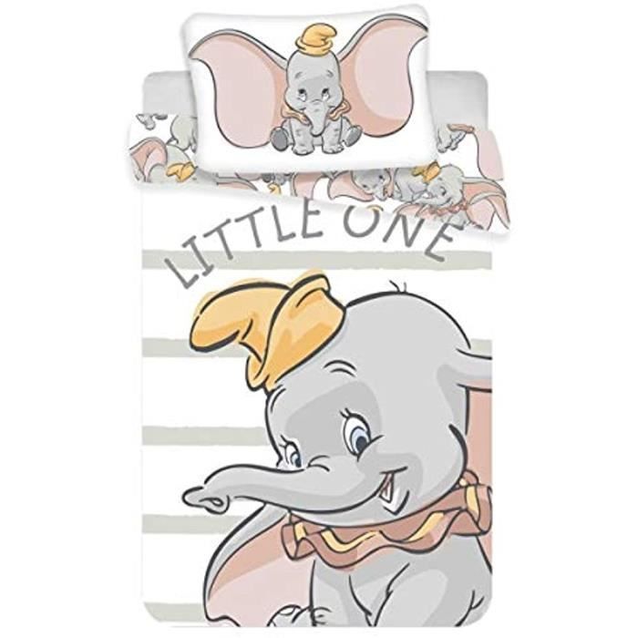 Dumbo Dessin Anime Parure De Lit Bebe Housse De Couette Coton Housses De Couette Adaptees A Tous Les Ages 0x0cm 58 Cdiscount Maison