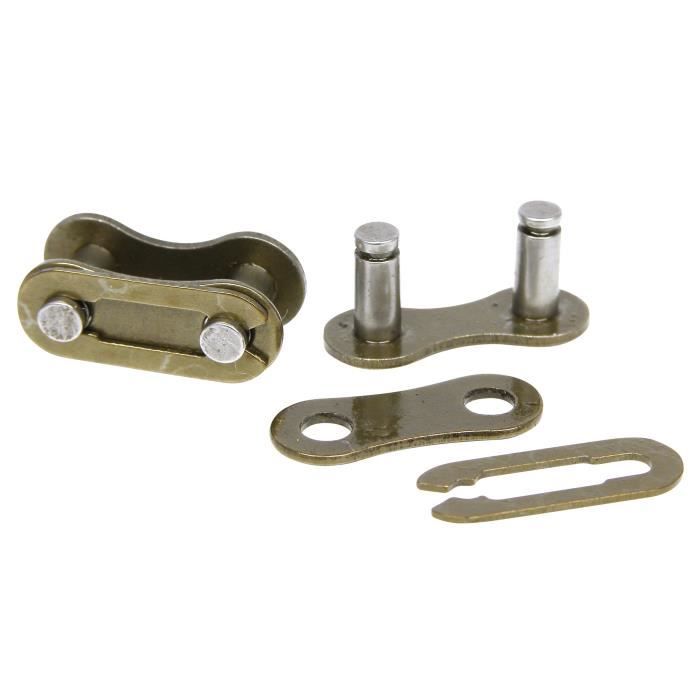 Dresco maillons de chaîne 1/2 x 1/8 pouce 1 speed steel argent 2 pièces