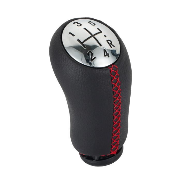Pommeau De Levier De Vitesse Cuir Pour Renault Laguna 3 - Housse élégante, Installation Facile, Noir