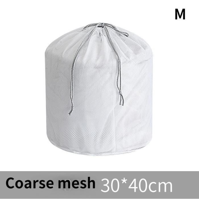 Sac à Ballon Filet + Oxford – Cordon De Serrage – Léger Et Pliable – Noir – Pour Basket, Foot, Volley