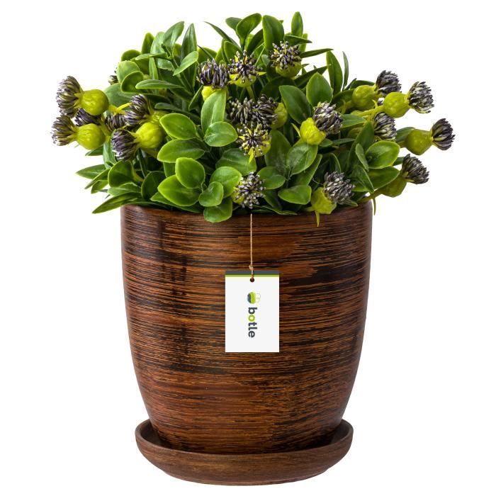 Soucoupe pot de fleurs rectangle gris clair - Point Virgule - Hopono