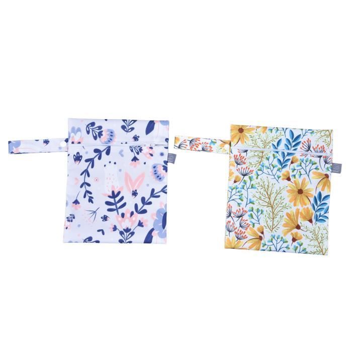 Cikonielf Sacs En Tissu Imperméables Avec Deux Poches Sacs Secs Humides En Tissu Imperméable Sac