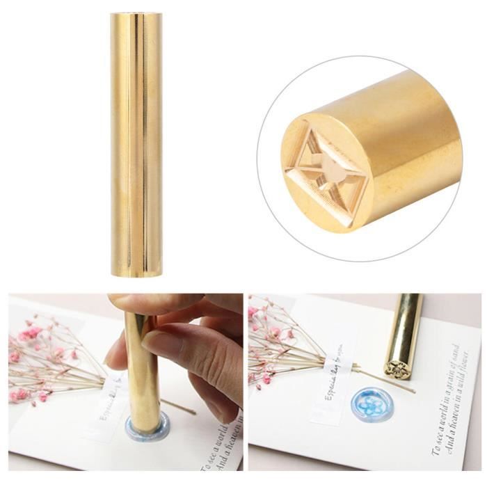 Cachet De Cire Note Musicale 25mm - Tampon Vintage Laiton Et Bois Pour Invitations