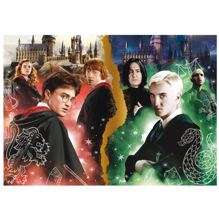 Educa Puzzle 1000 Pezzi Harry Potter Neon: Brilla Al Buio, 68x48 Cm – Con Colla FixPuzzle Inclusa, Per Adulti 14+ - 3