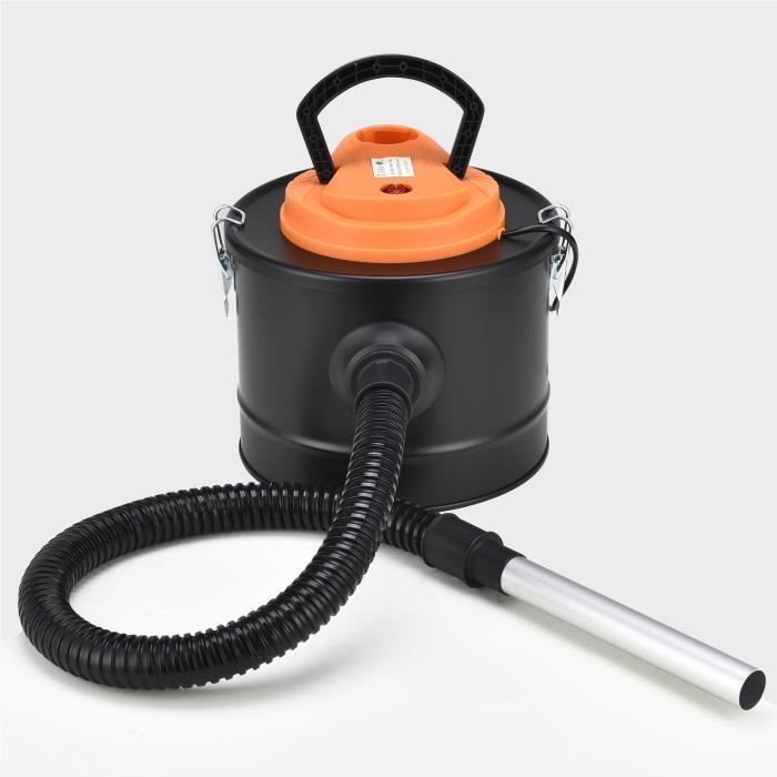 EVATRONIC - Aspirateur de cendres chaudes cheminée - Soufflerie - 14000 PA - 800 Watts - 10 litres - Tube métallique de 80 cm