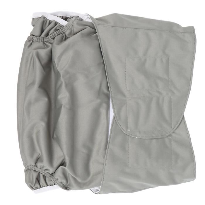 Fafeicy couche adulte Grande couche lavable en tissu pour adultes couche-culotte réutilisable pour incontinence sous-vêtements