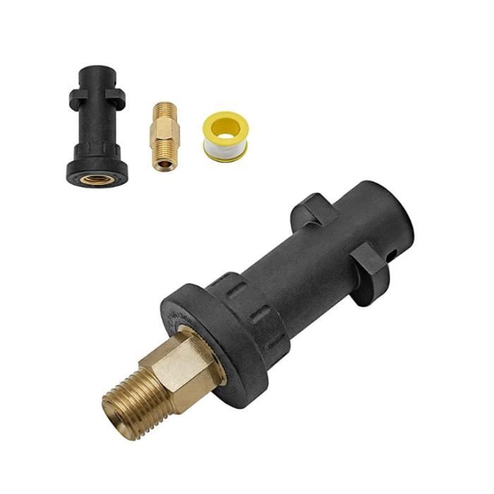 Adaptateur Rapide 1/4'' Pour Nettoyeur Haute Pression Karcher K2 à K7 – Connexion Facile Laiton Et Plastique