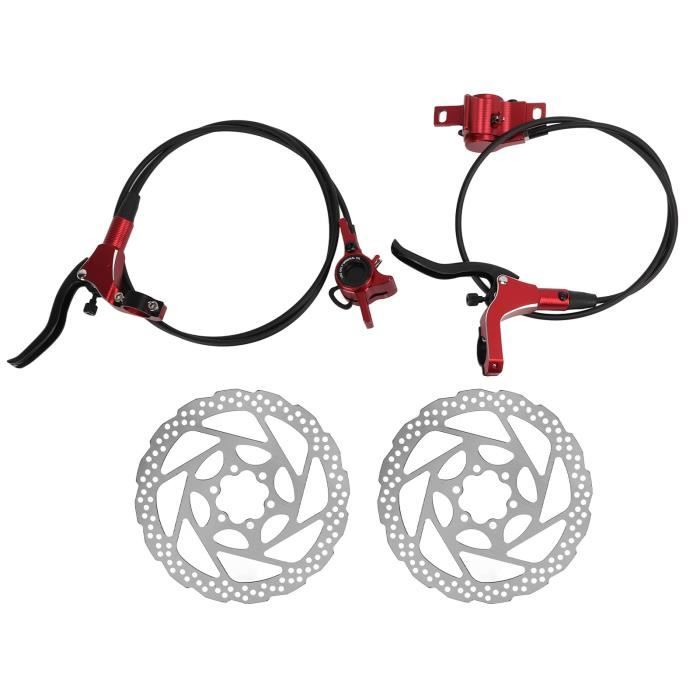 Fdit étrier avant et arrière en aluminium Kit de frein à disque de vélo Freins à disque en alliage d'aluminium à