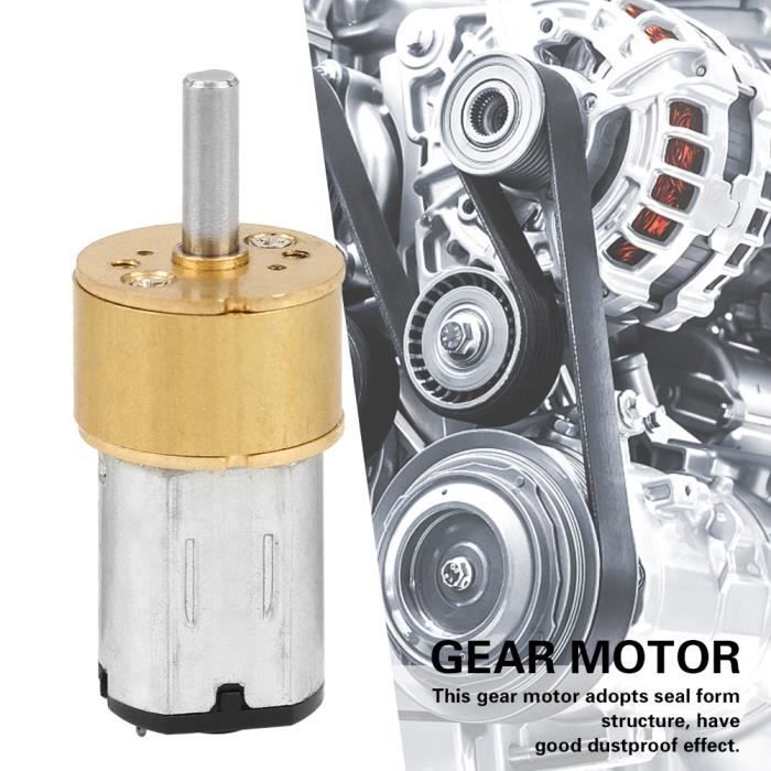 DC 6V Moteur de Réduction Électrique Moteur à engrenages à couple élevé