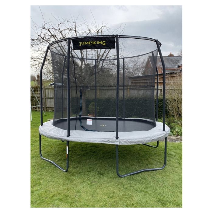 Jumpking Trampoline avec filet de sécurité ovale 396 cm noir