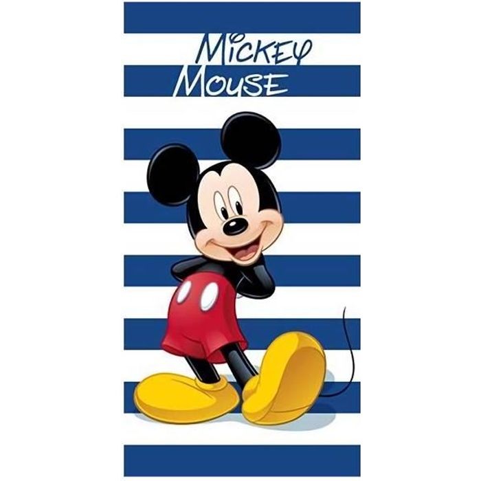 Drap de Plage Mickey Disney - Serviette Mickey 70x140cm