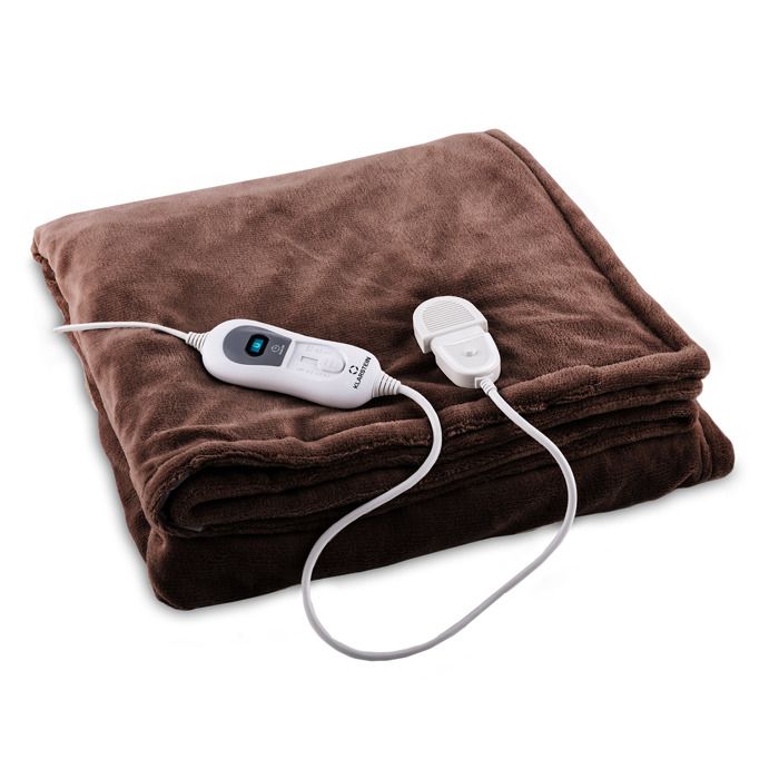 Klarstein Dr. Watson XL Couverture électrique 120 W 3 niveaux de température Panneau de commande 180 x 130 cm