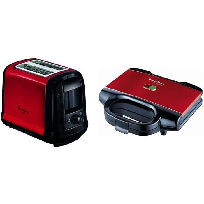 Appareil A Sandwich Et Presse Panini Subito Grille Pain Fentes Rouge