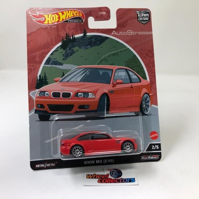 Voiture miniature BMW M3 E46 rouge Hot Wheels échelle 1/64ème - Collection  Premium Car Culture - Cdiscount Jeux - Jouets