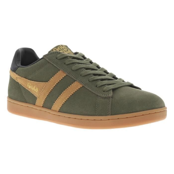 Gola Baskets - GOLA - Vert - Croûte de cuir - Lacets - Semelle marron