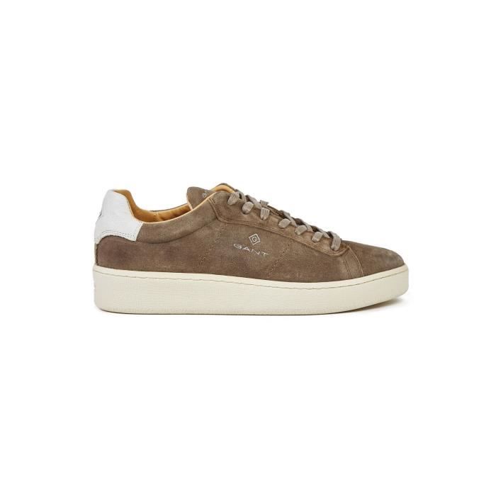 GANT HOMME 190319633925G24 MARRON SUÈDE BASKETS Marron - Cdiscount  Chaussures