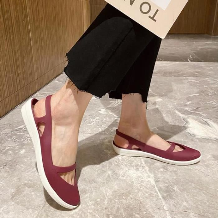 sandales en plastique femme