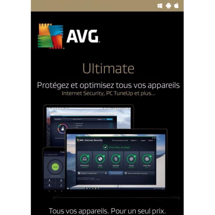 AVG Ultimate 2024 - (10 Appareils - 2 Ans) | Version Téléchargement