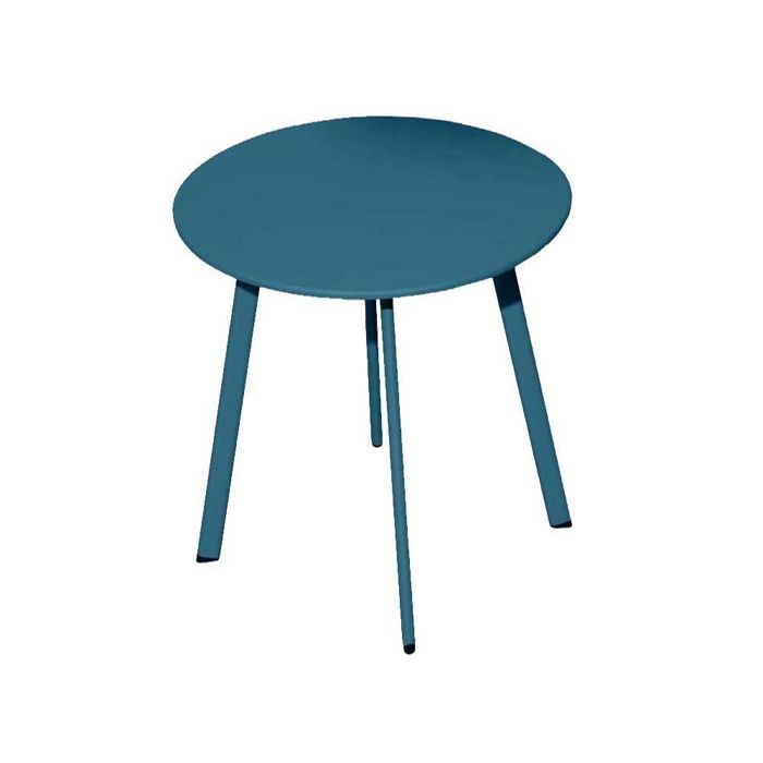 table basse de jardin en acier massai 45 cm bleu bleu