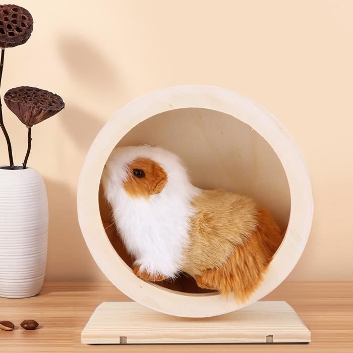Roue D'exercice Pico Pour Hamster Avec Support - En Bois, Bleu, Neuve Avec étiquettes