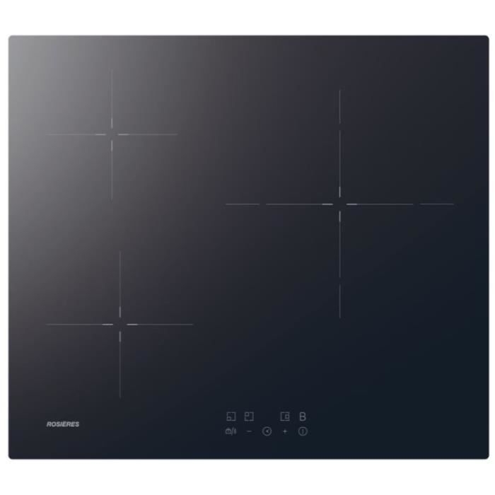 Plaque de cuisson induction ROSIERES 3 feux 59 x 52 x 5 8 cm RI633CBB