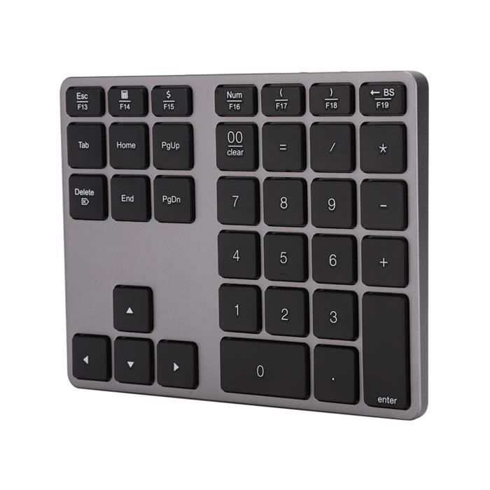 Pavé numérique - SALUTUYA - BT308 - 35 touches - Ultra mince - Sans fil Bluetooth 5.0