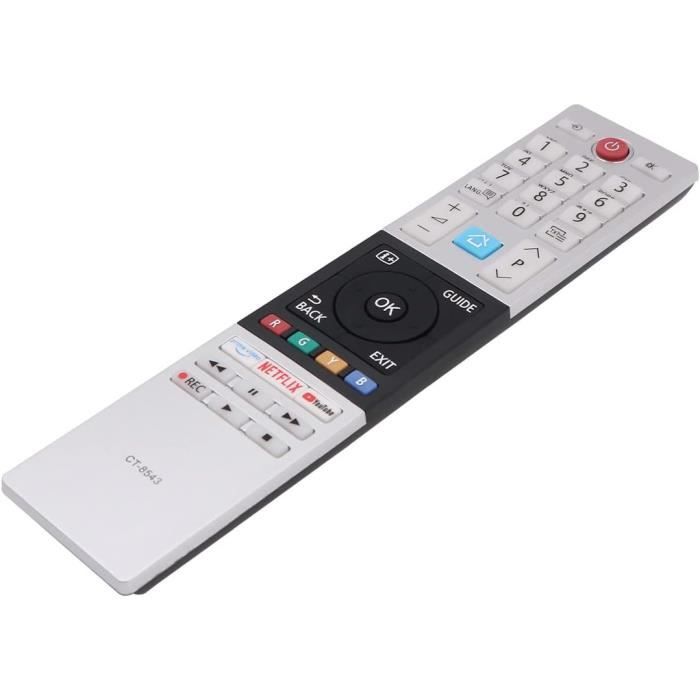 Télécommande De Rechange Pour Téléviseurs Toshiba – Compatible De Nombreux Modèles FHD/UHD, Sans Programmation Nécessaire