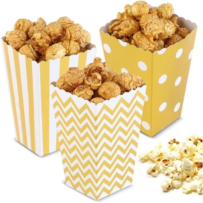 Popcorn Boîtes, 40 Pcs Boîtes À PopCorn Bonbons Conteneur Boîte De