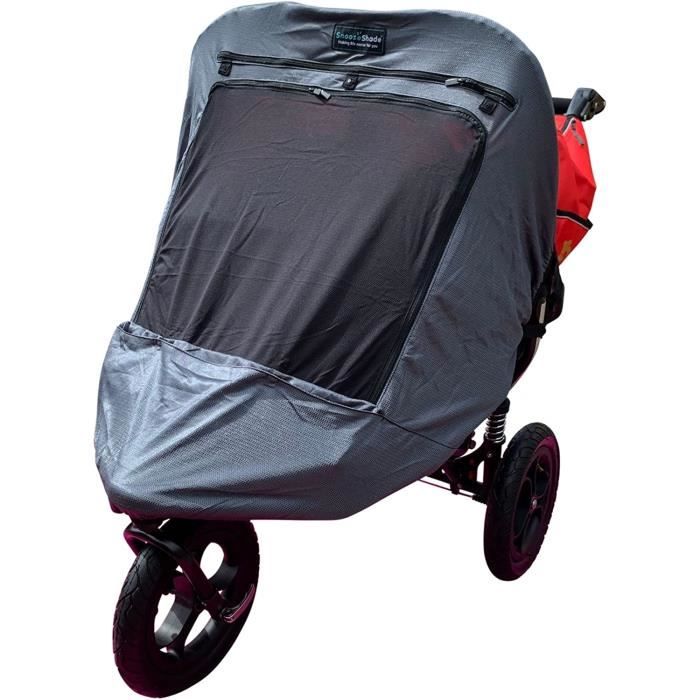 Pare-soleil Pour Poussette Diago Deluxe - Protection UV, Réglable Gauche/droite, Couleur Gris