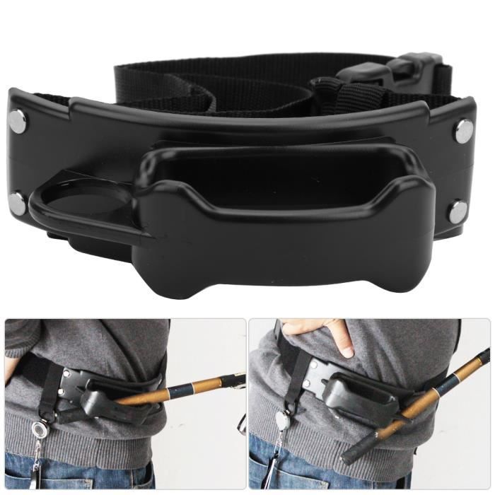 Support De Canne à Pêche - BLACK - Portable - Taille Réglable