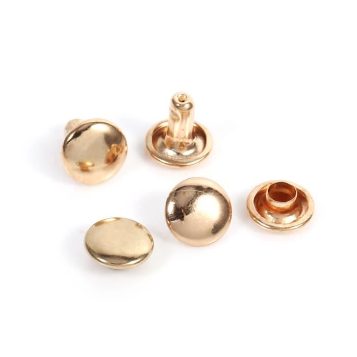 Lot De 20 Pointes Goujons Métalliques Uxcell 12x8mm – Vis Dos Rose – Neuf