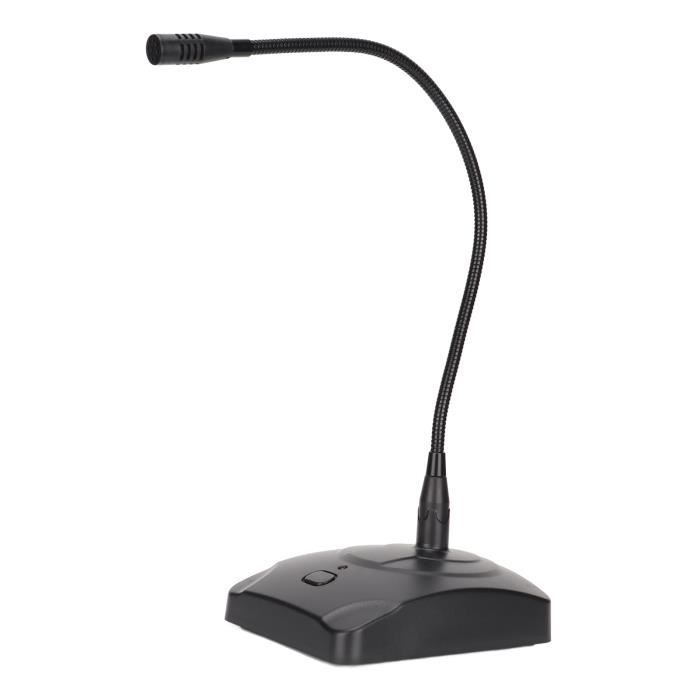 TMISHION Microphone col de cygne Micro omnidirectionnel de bureau avec microphone à condensateur