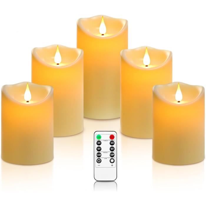 8 Bougies LED Sans Flamme - Effet Vacillant - Blanc Chaud 8 Bougies LED Sans Flamme - Effet Vacillant - Blanc Chaud
