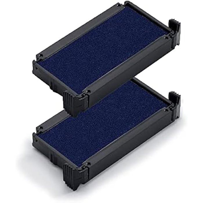 Cassettes dencrage - TRODAT - Printy 6/4910 - Pack de 2 - Couleur Bleu - Non toxique