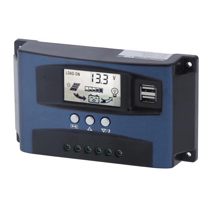 Régulateur de charge solaire 30A MPPT Régulateur de charge solaire LCD 12V - 24V 390W - 780W