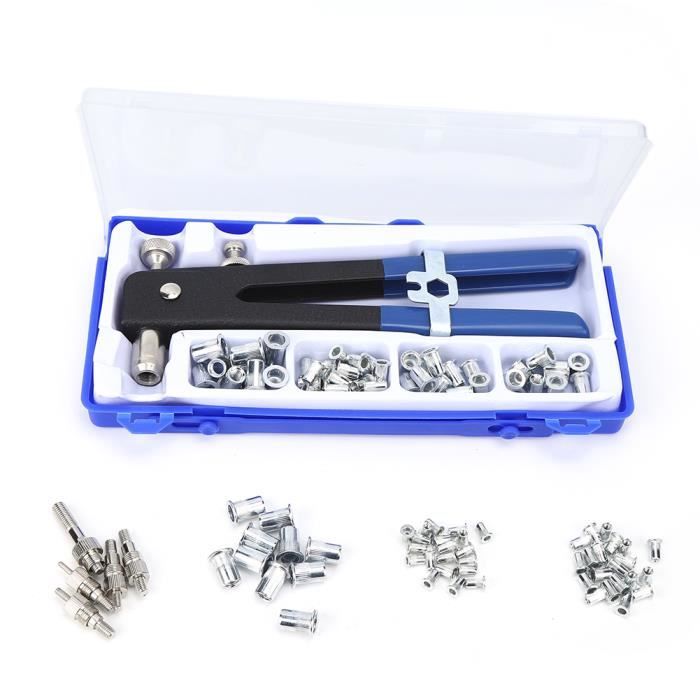 VGEBY® Coffret 106 EN 1 Pince à Riveter avec Rivet & Buse M3 M4 M5 M6