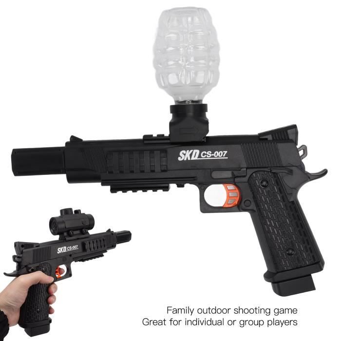 Jouet de tir à billes en gel électrique VGEBY - Noir - Compact et portable - Propre et dégradable