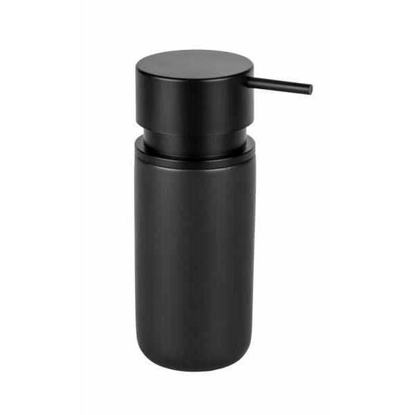 Distributeur de savon - WENKO - Silo - Céramique - 250 ml - Noir Distributeur de savon - WENKO - Silo - Céramique - 250 ml - Noir