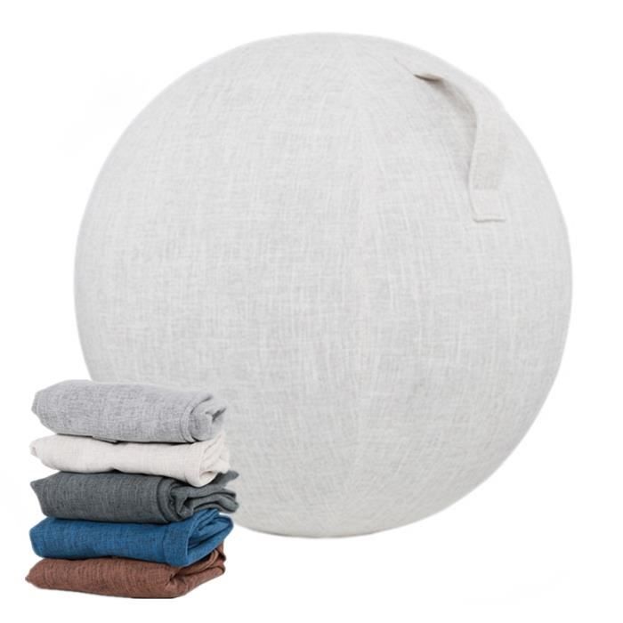 Housse de protection en coton et lin pour ballon de yoga, gym, exercice, équilibre, accessoires de fitness, couverture de balle de yoga Housse de protection en coton et lin pour ballon de yoga, gym, exercice, équilibre, accessoires de fitness, couverture de balle de yoga