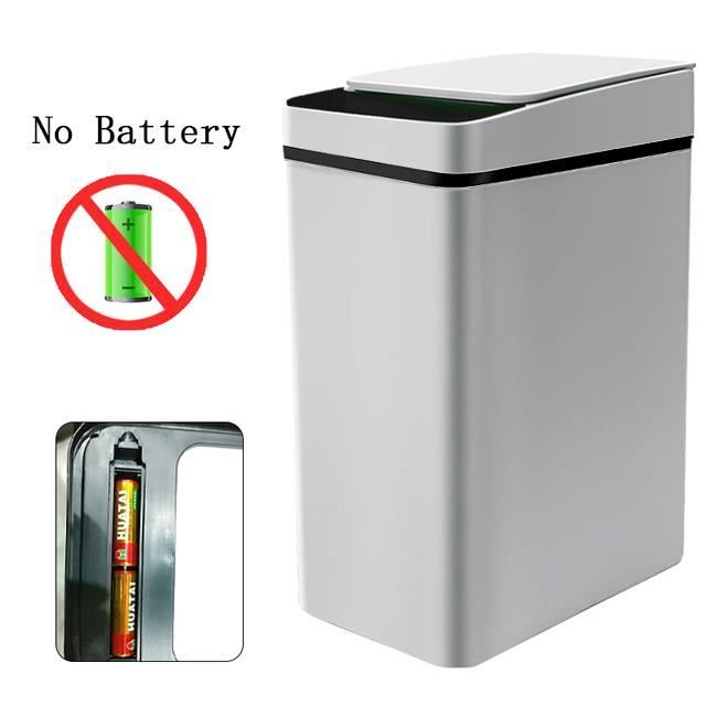 Poubelle Brabantia Touch Bin 40L - Blanc, Couvercle Blanc, Technologie Touch - Neuf
